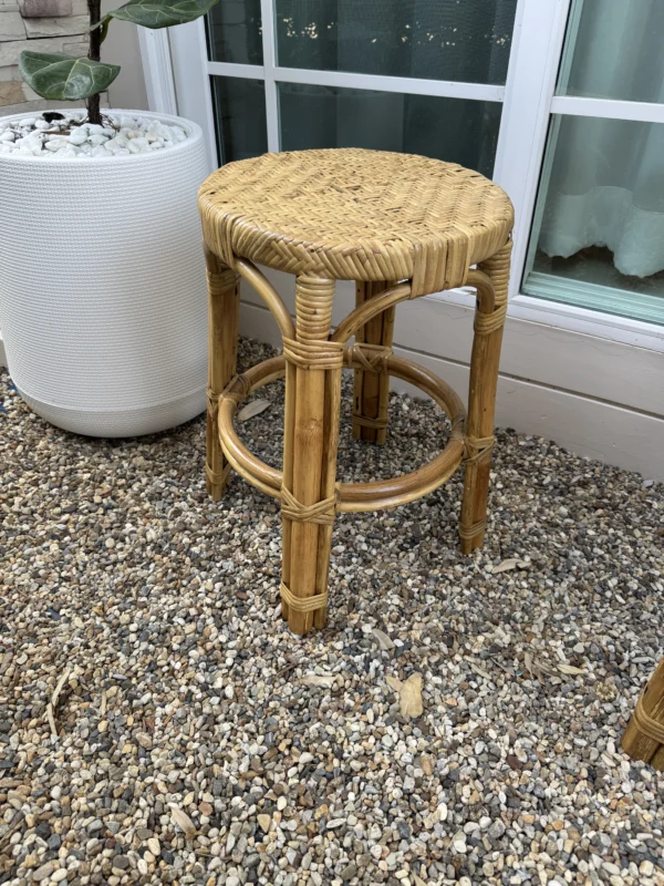Handcrafted Rattan Bar Stool